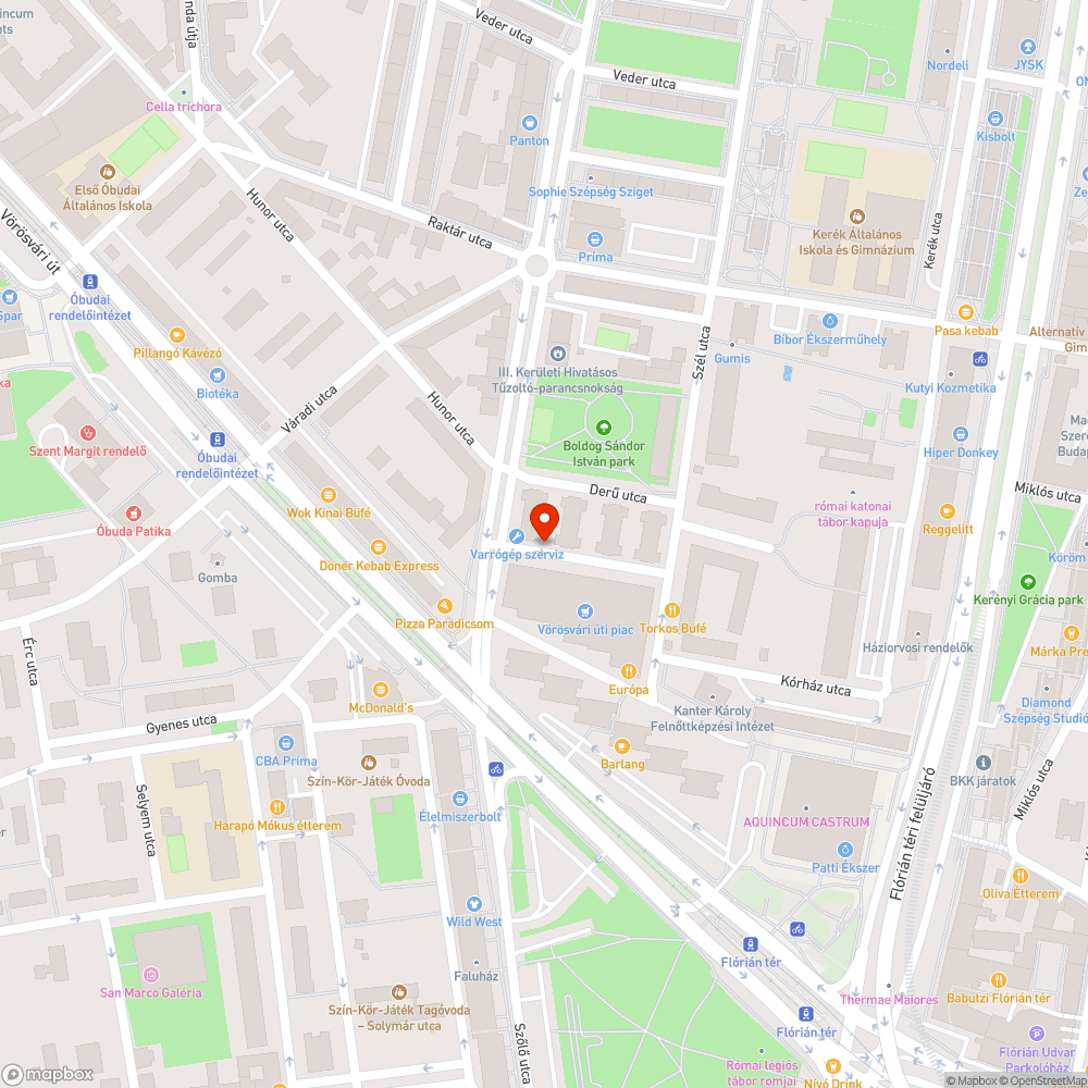 Kátyúk a III. Verőfény utcában bejelentés helye