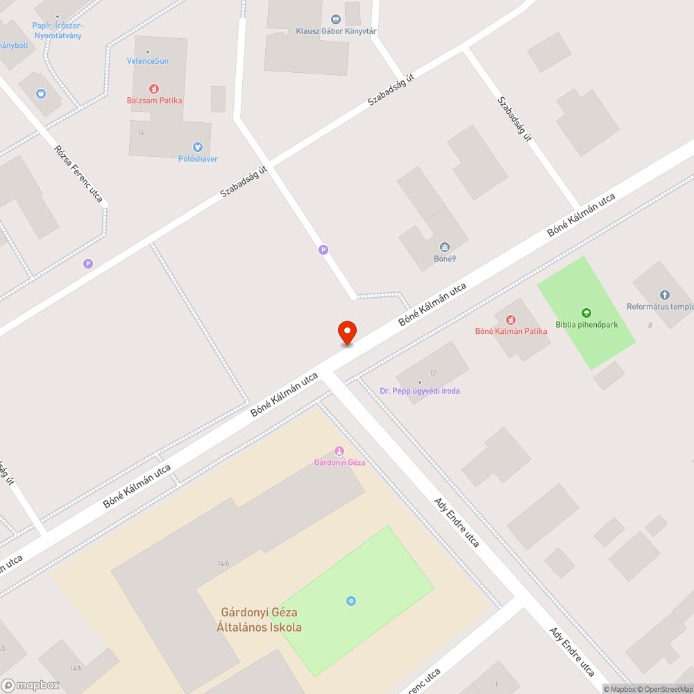 Félig kidőlt tájékoztató tábla bejelentés helye