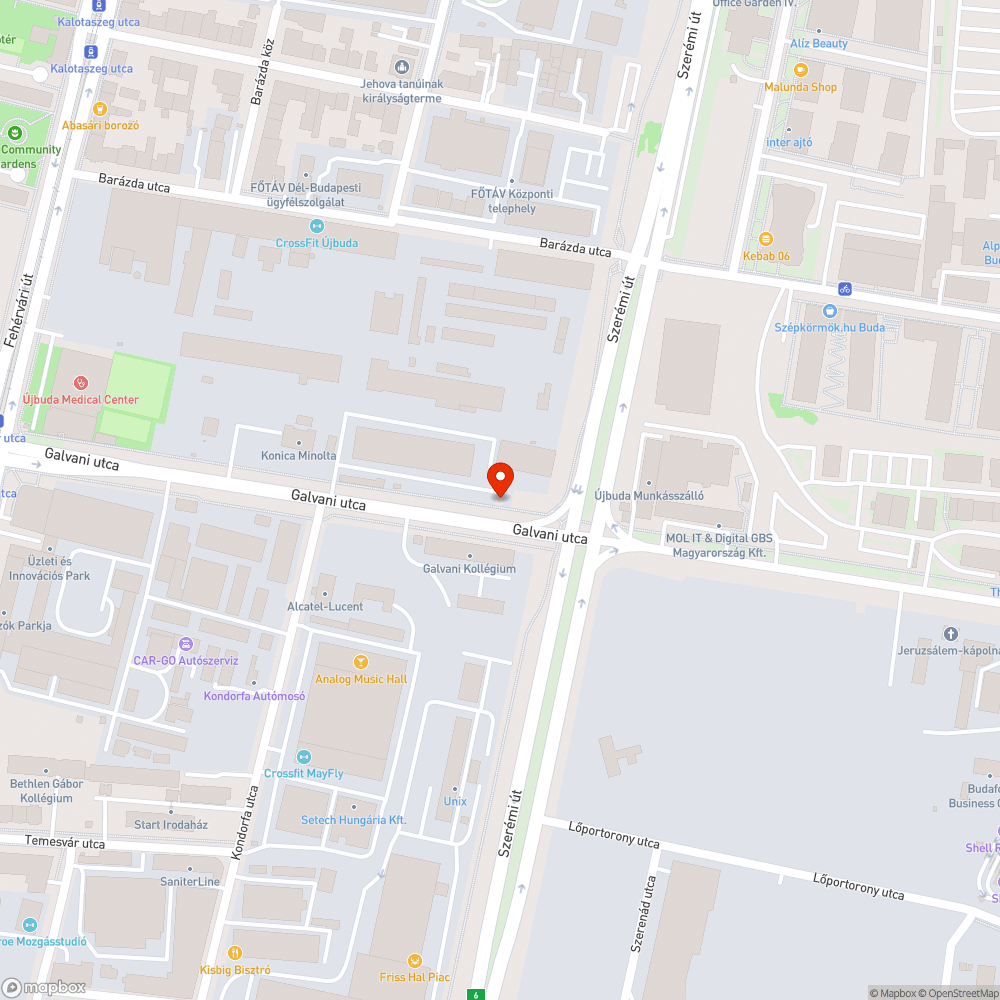 Elhanyagolt járda bejelentés helye