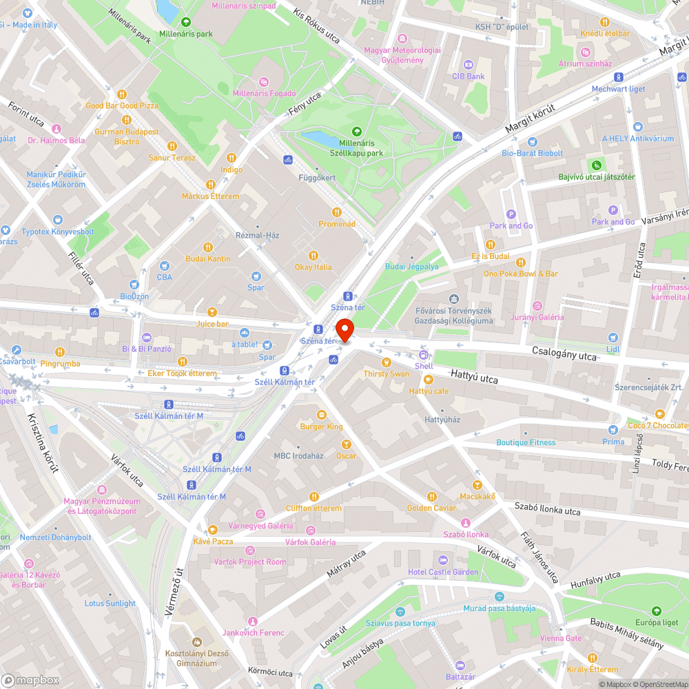 Elhagyott autó bejelentés helye