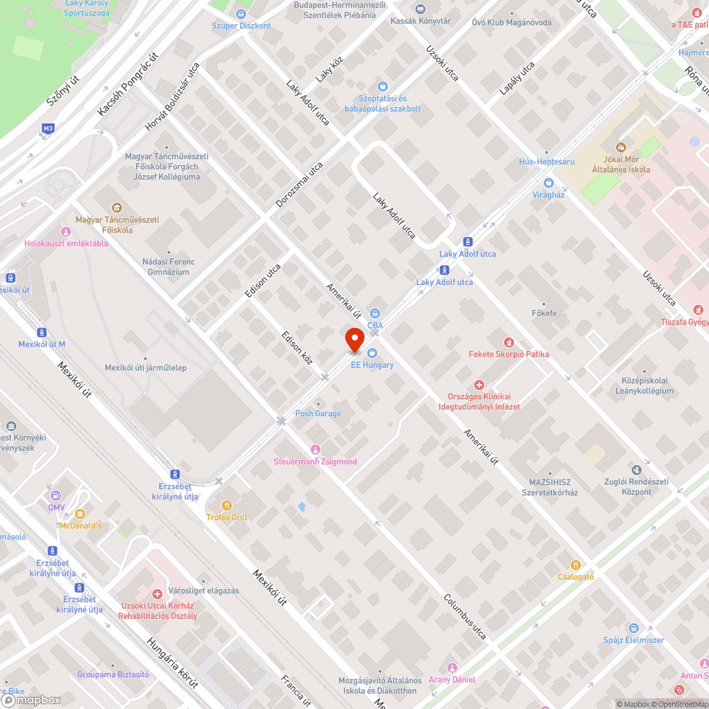 kátyú bejelentés helye