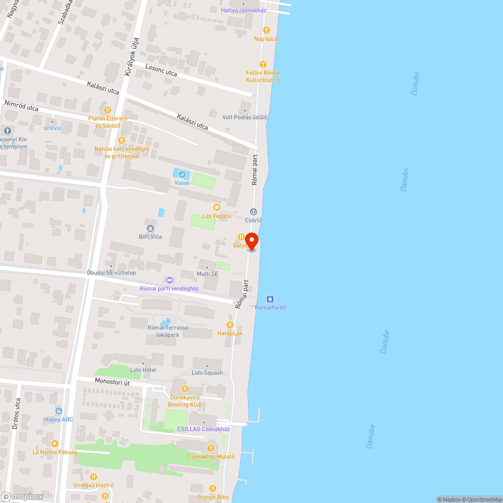 Leomlott partfal bejelentés helye