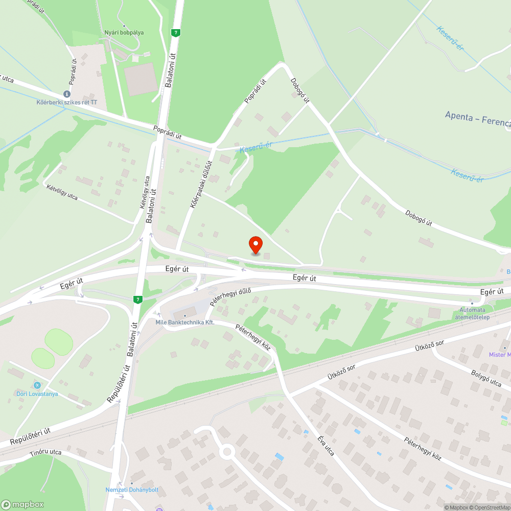 Elhagyott Transit bejelentés helye