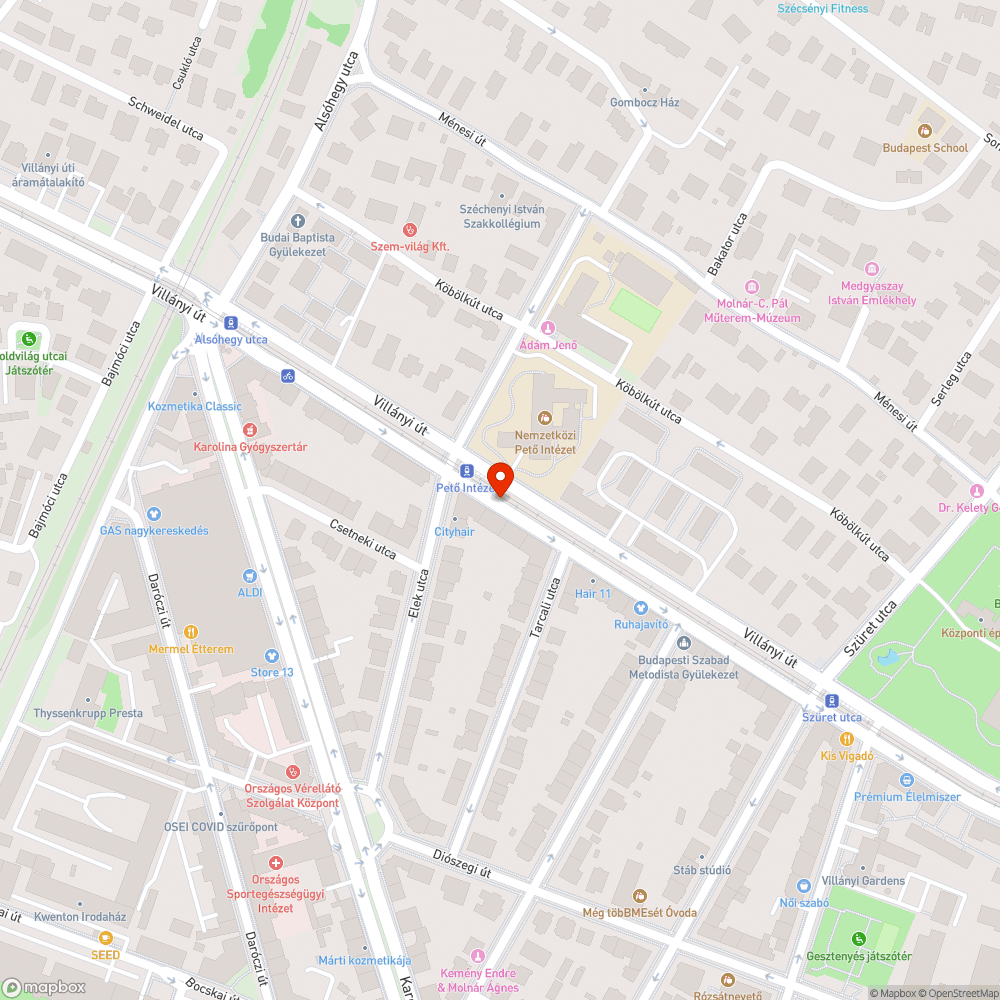 Elhagyott jármű bejelentés helye