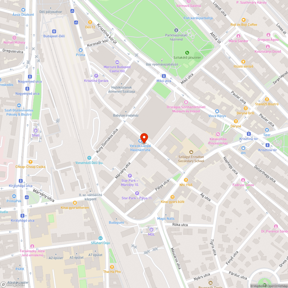 Sérült távközlési fedlap a Márvány utca végén bejelentés helye