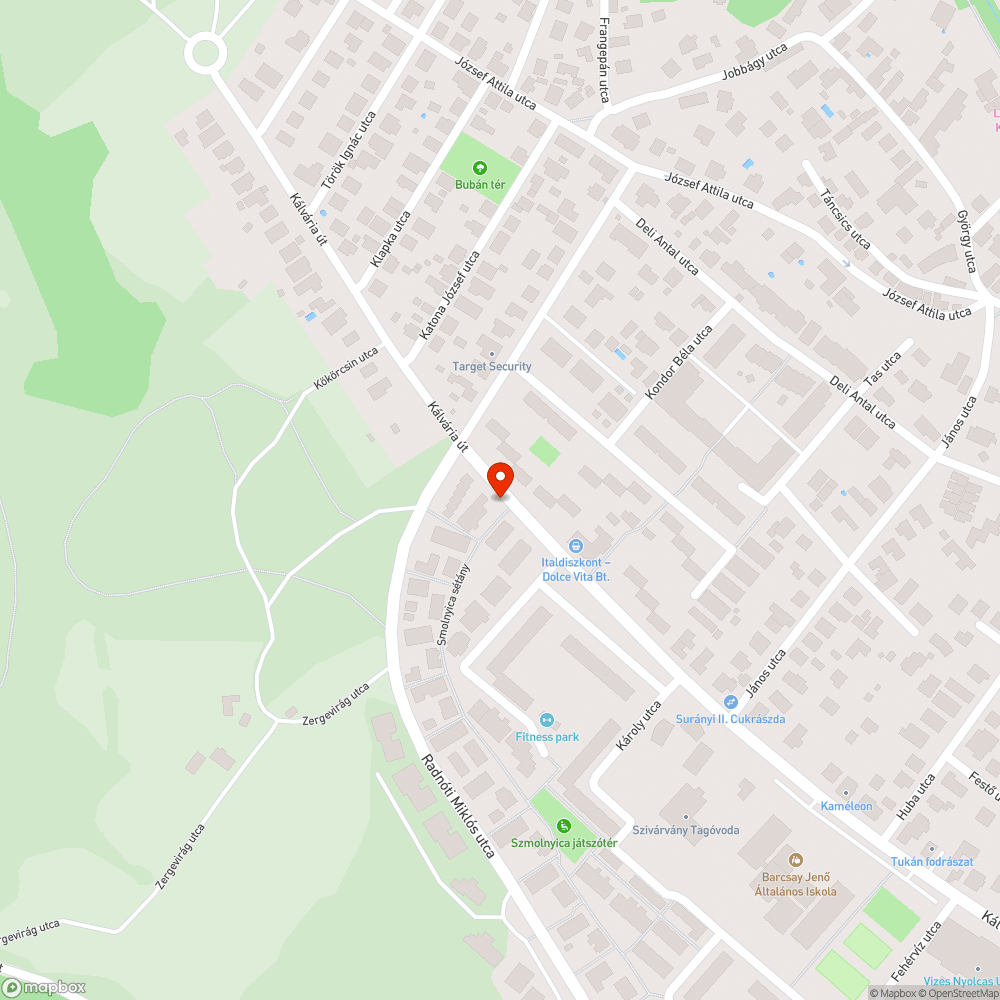 Megrongált megálló bejelentés helye