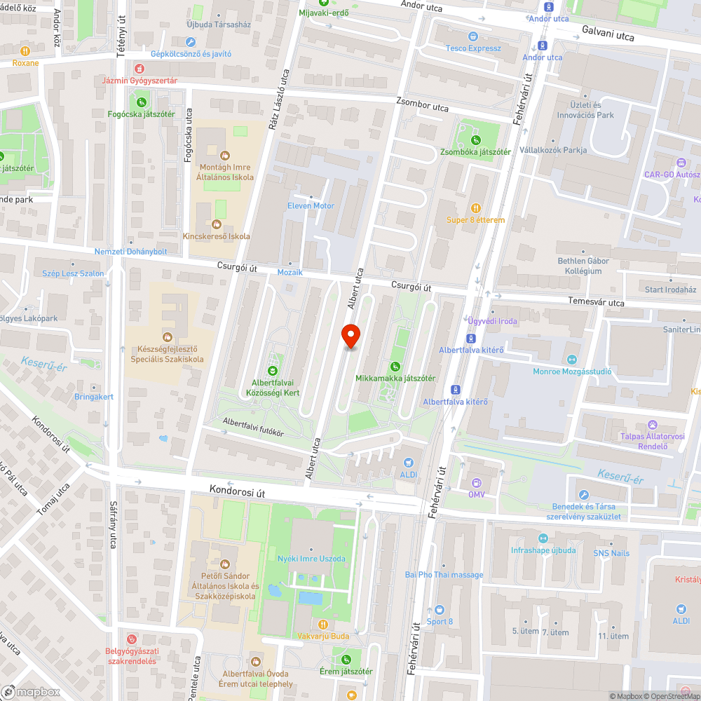 Eltűnt a fa! bejelentés helye