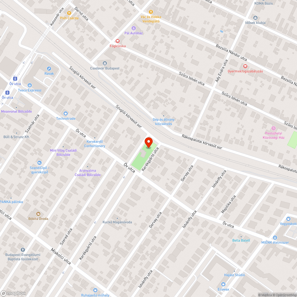 Gyerekre életveszélyes padok a játszótéren bejelentés helye