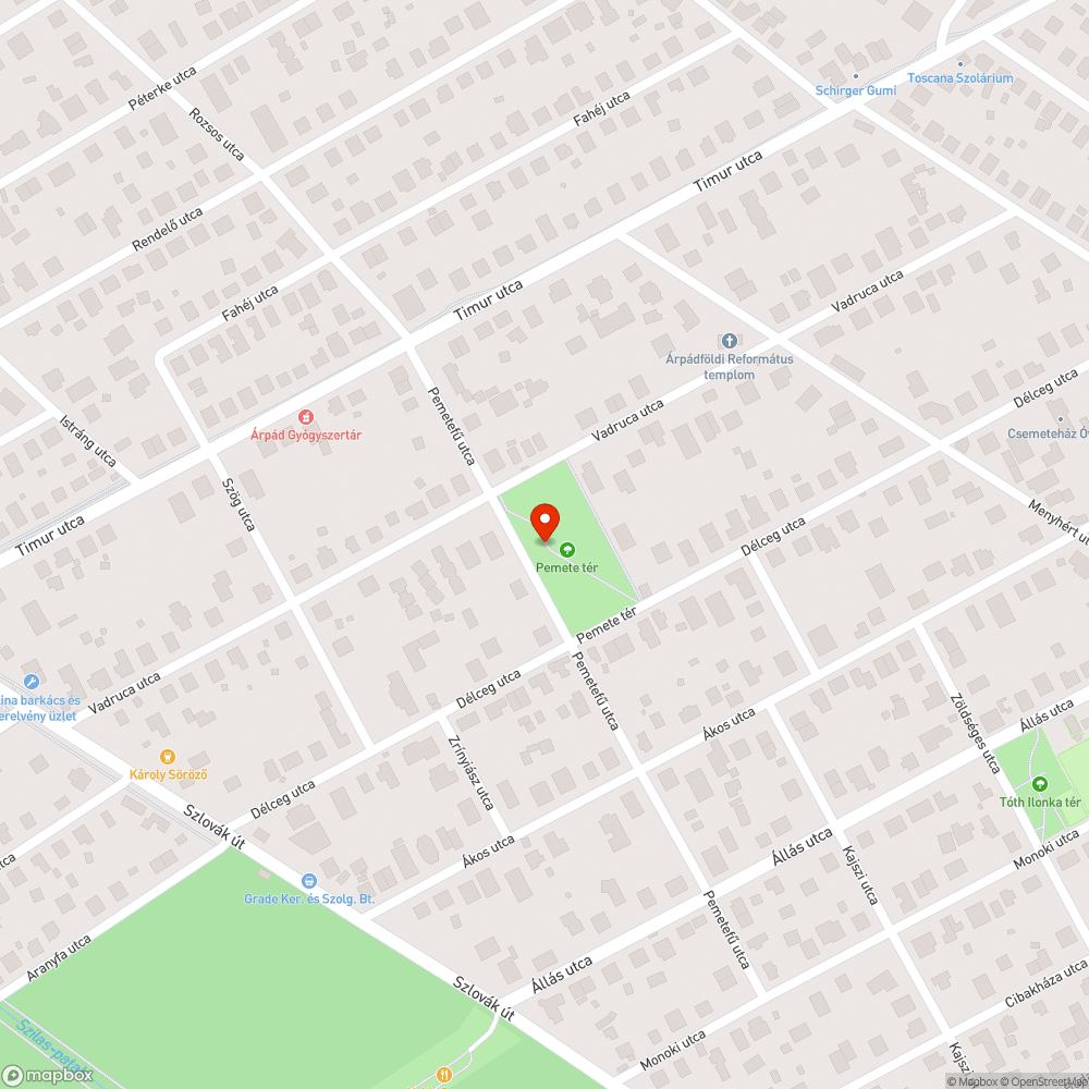 Pemete téri játszótér elromlott kilincs bejelentés helye