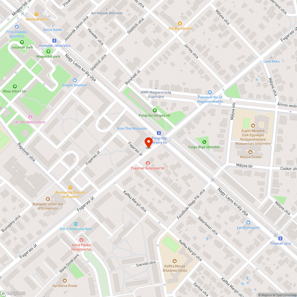 Kopott pad bejelentés helye