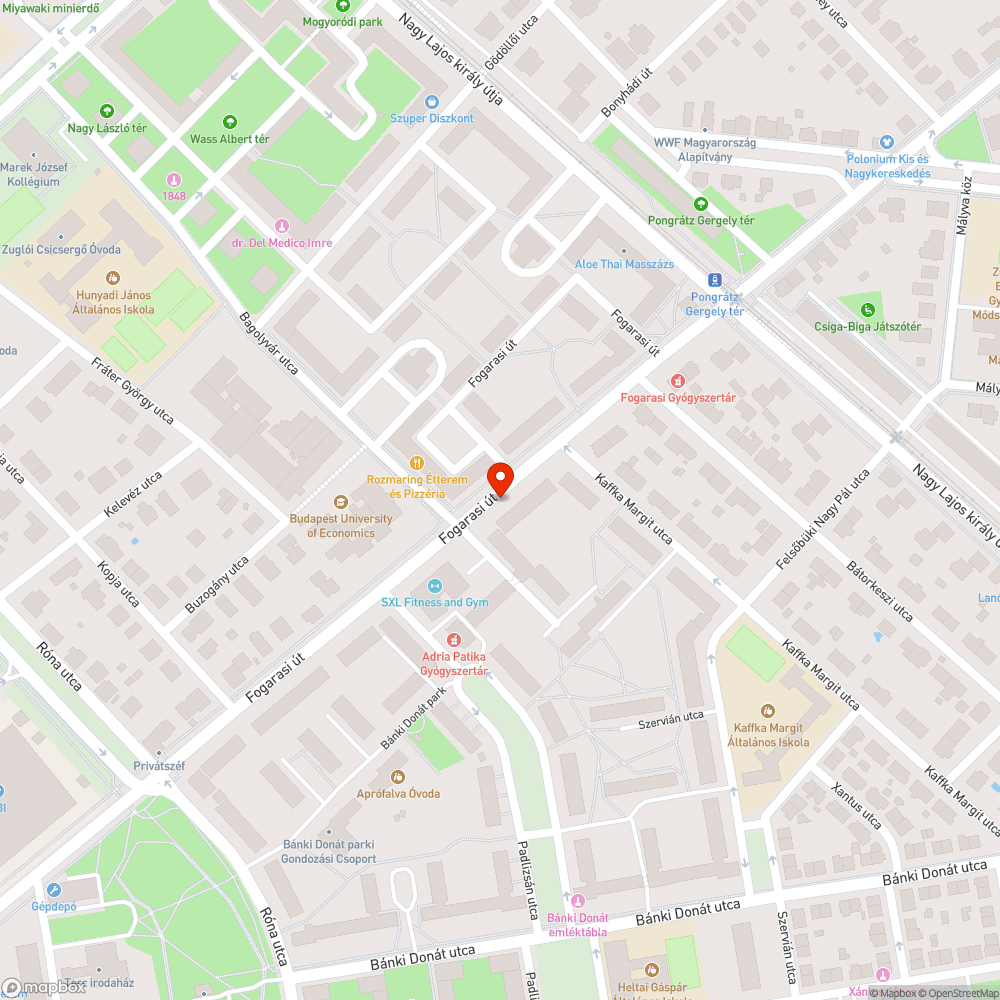 Kopott pad bejelentés helye