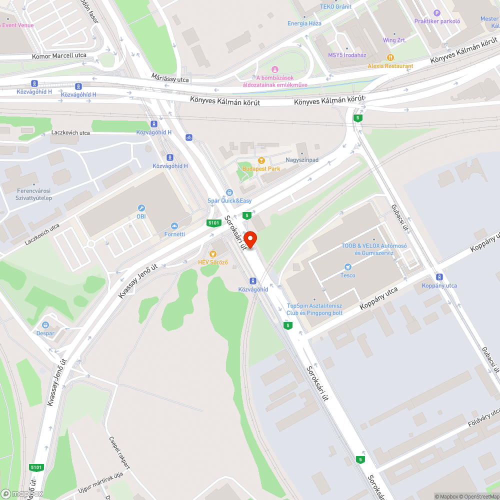 Elfordult, törött tábla bejelentés helye