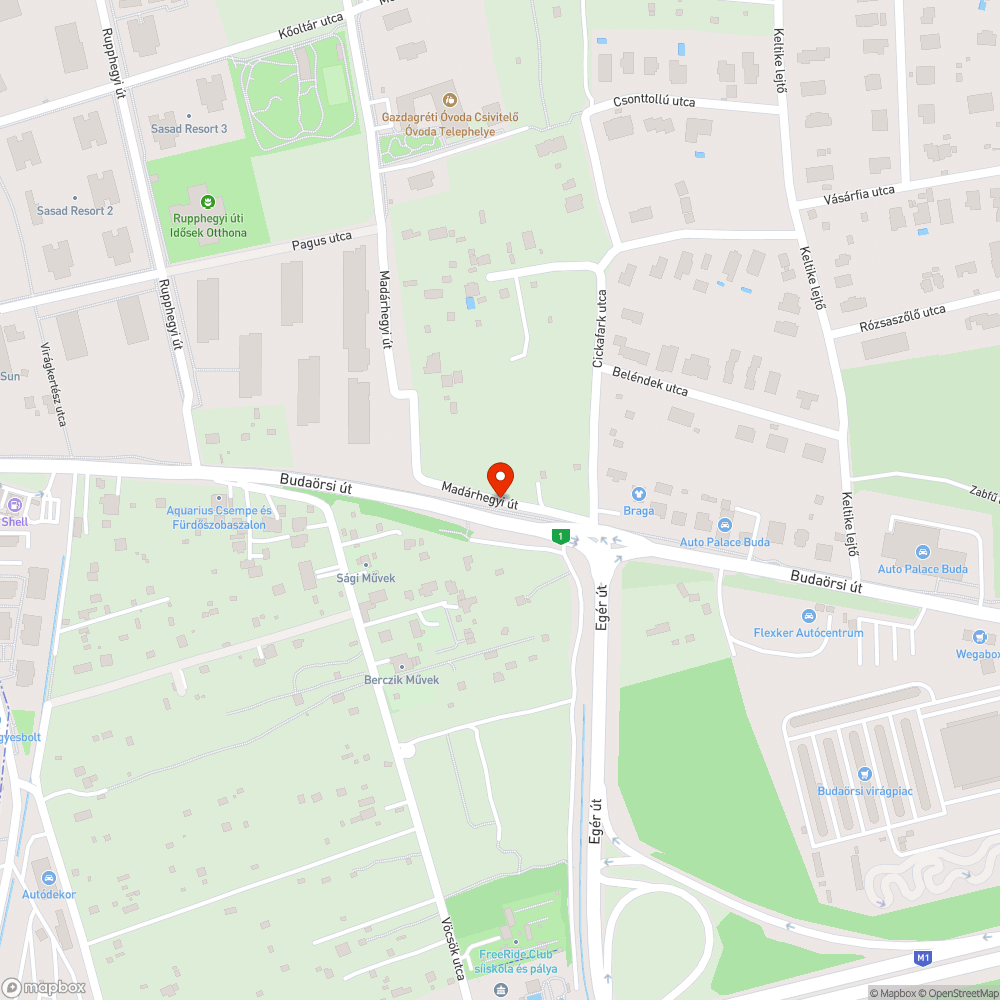 Útszűkület belógó növényzet miatt bejelentés helye