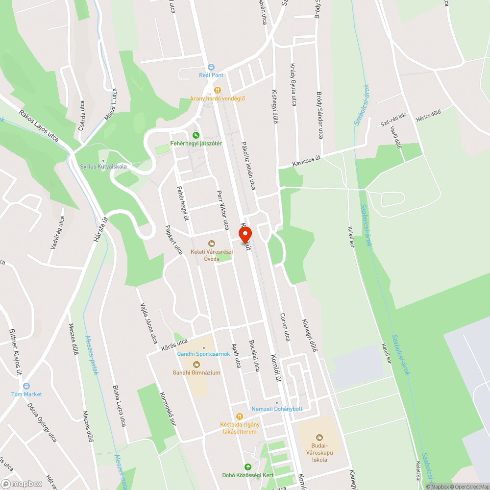 Pécs, Meszes buszmegálló bejelentés helye