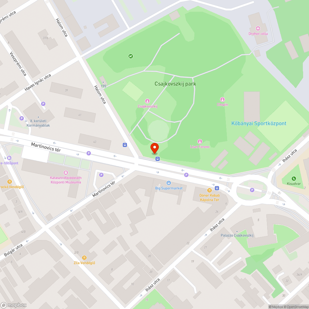 Kerékpársávba belógó növényzet bejelentés helye