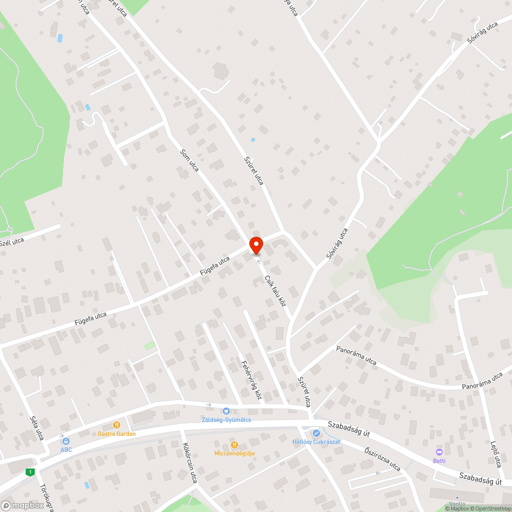 Csiki falu köz - gyalogos forgalmat akadályozó növények, bokrok bejelentés helye