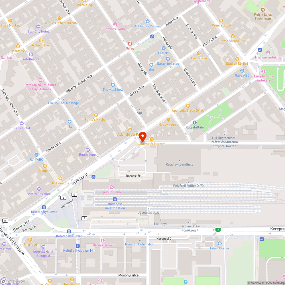 használhatatlanná vált kerékpárparkoló bejelentés helye