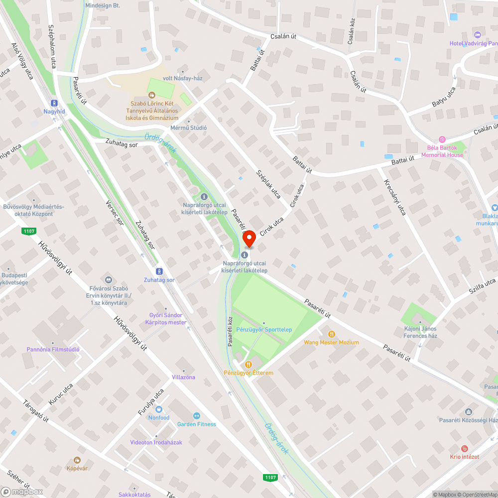 Kátyú bejelentés helye