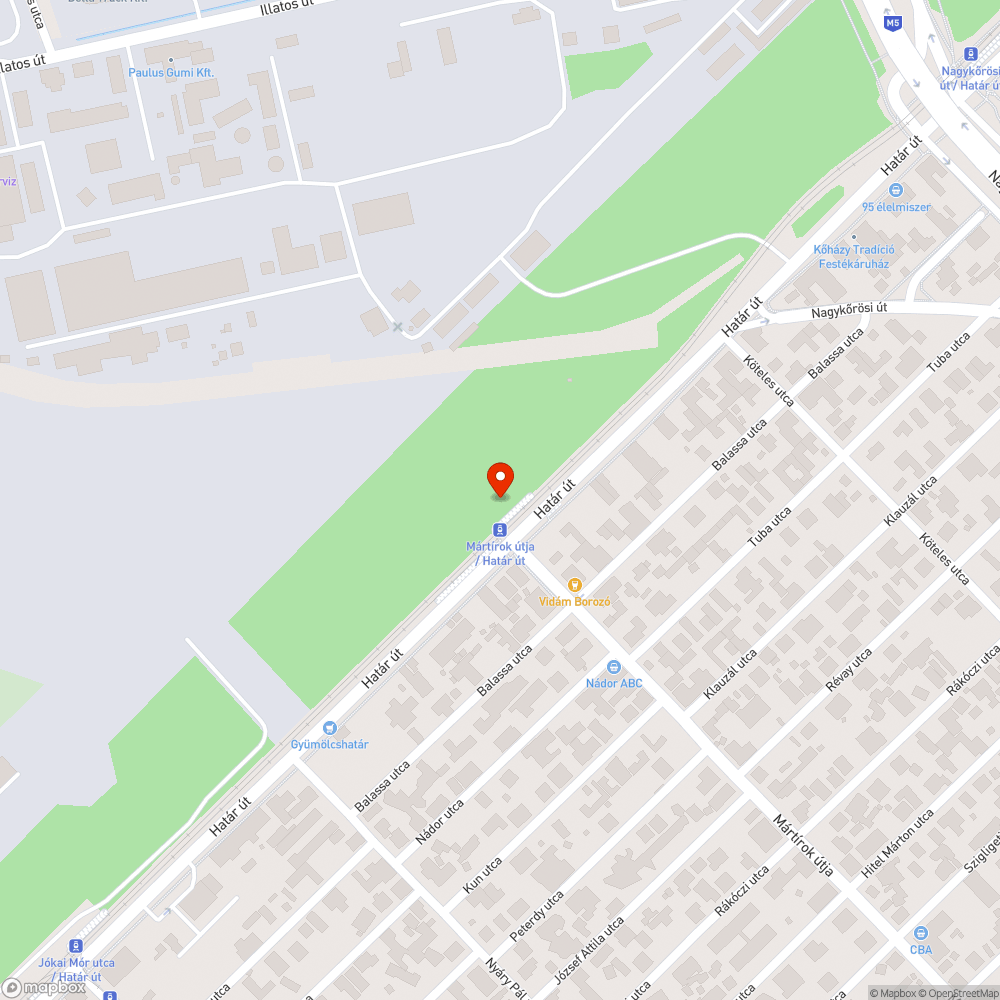 Szemetes zöldövezet bejelentés helye