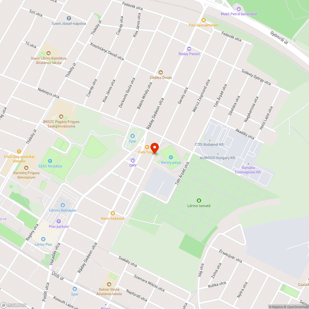 Hinta bejelentés helye