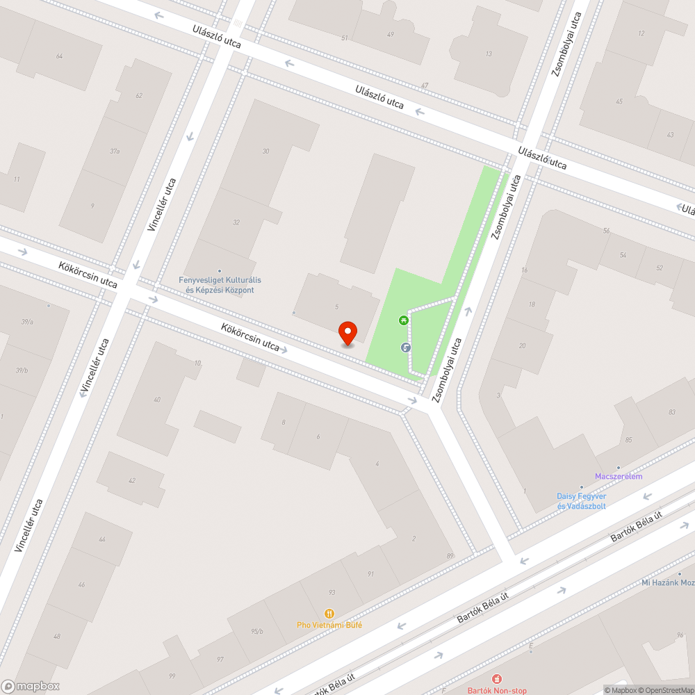 Két sérült távközlési fedlap a Kökörcsin utcában bejelentés helye