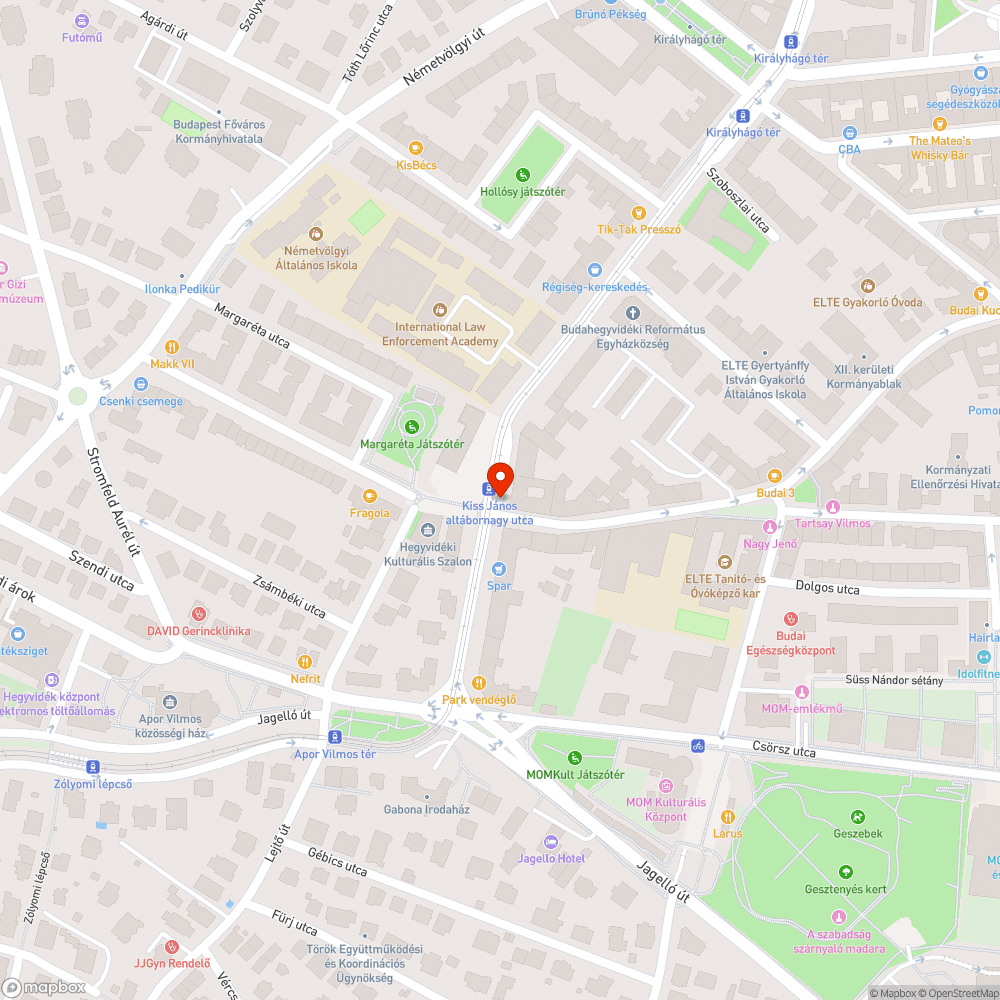 Kátyúképződés a XII. kerületi Önkormányzatnál a Böszörményi úton bejelentés helye