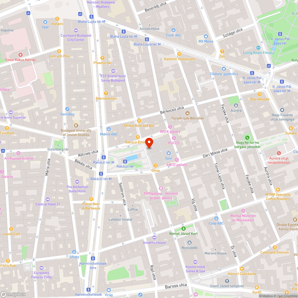 Rákóczi téri piac betört ablakai bejelentés helye