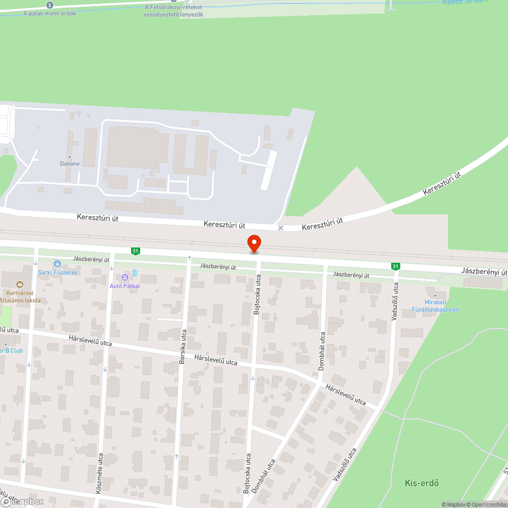 Biciklisekre veszélyes bejelentés helye