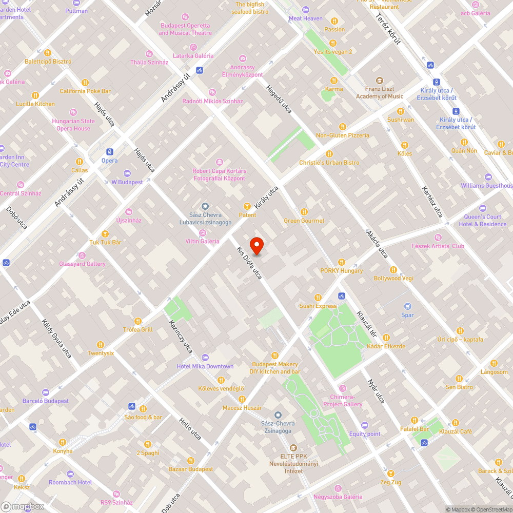 üresek a fahelyek a Kis Diófa utcában bejelentés helye