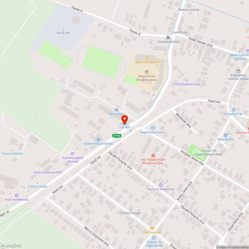 Összematricázott tábla bejelentés helye