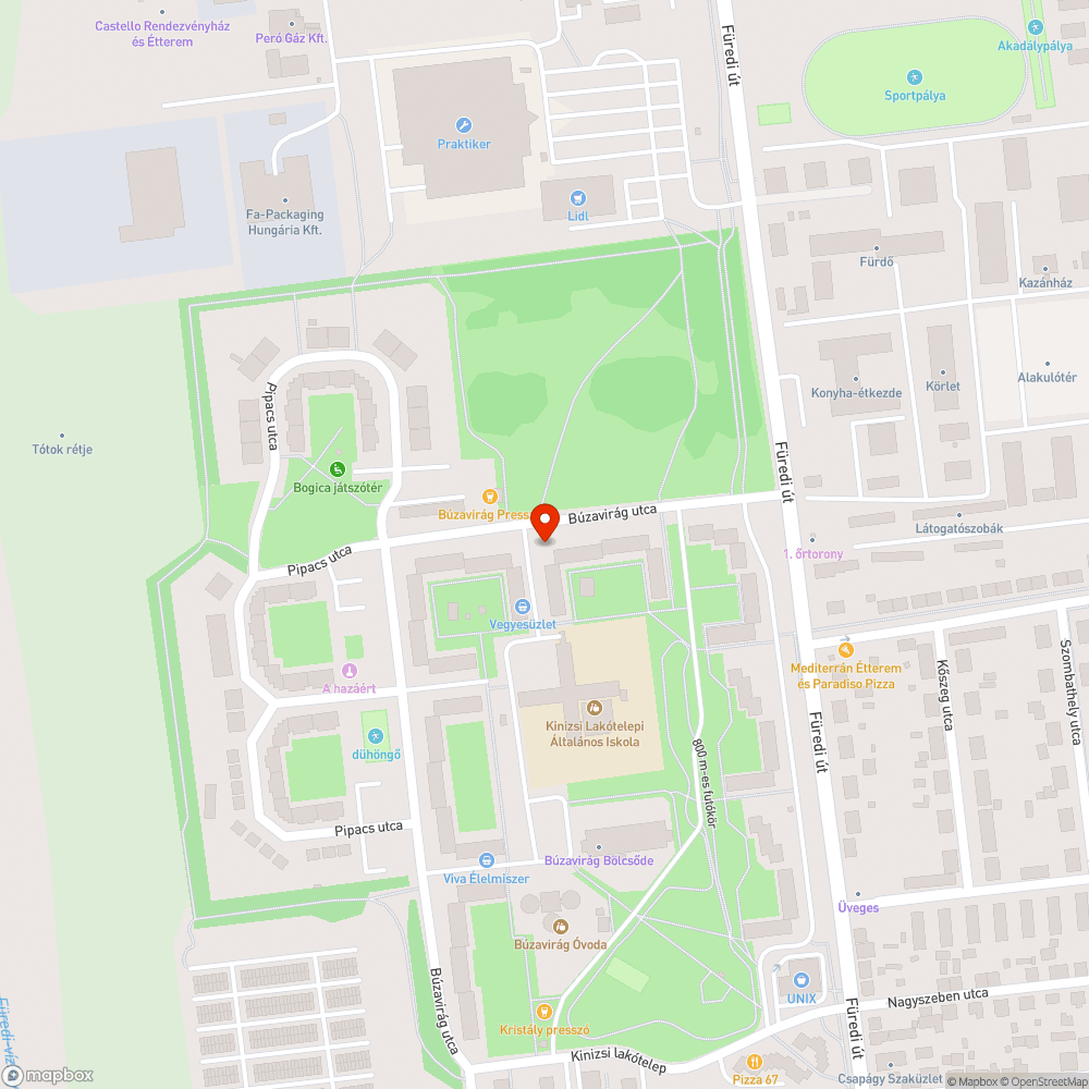 Kátyúzás után ottmaradt táblák bejelentés helye