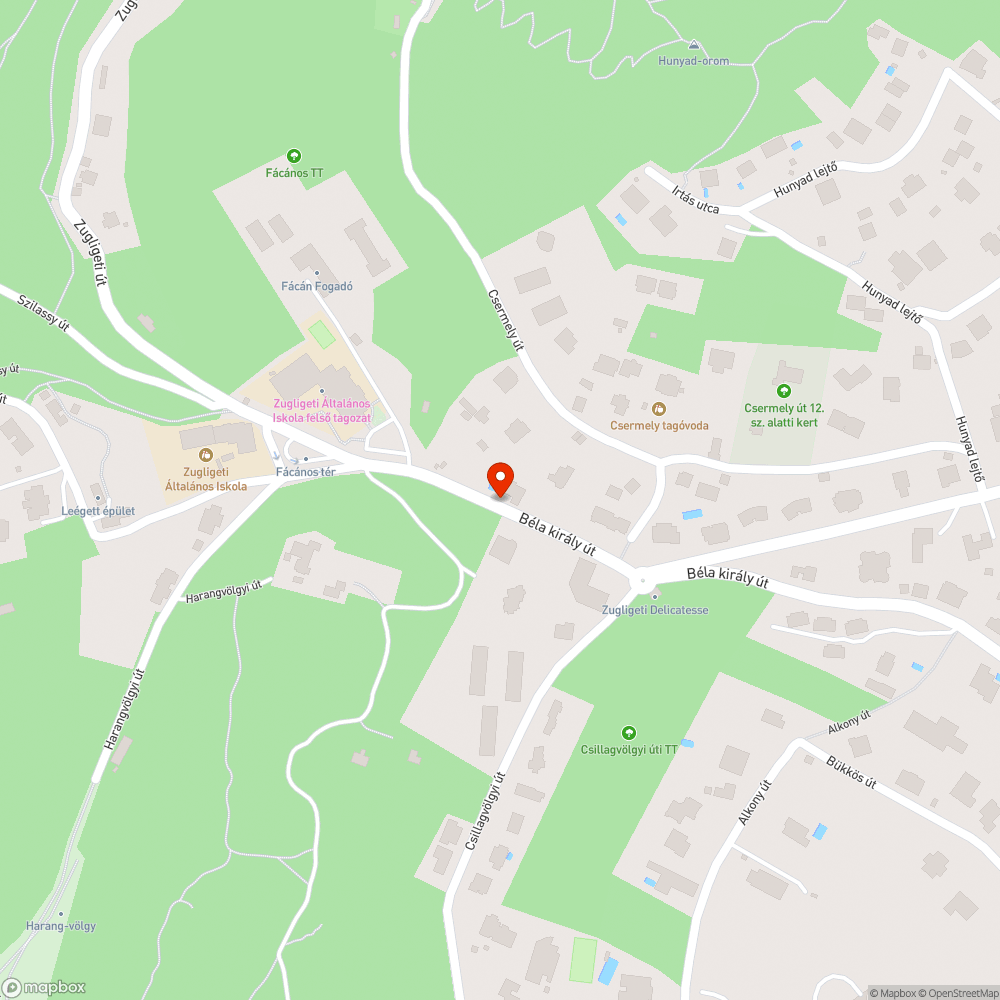 Járdára parkolás bejelentés helye