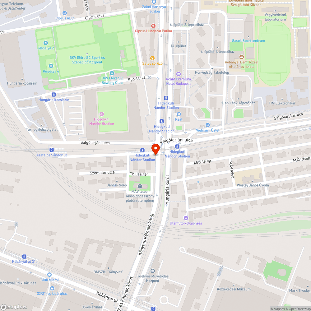 Útban van bejelentés helye