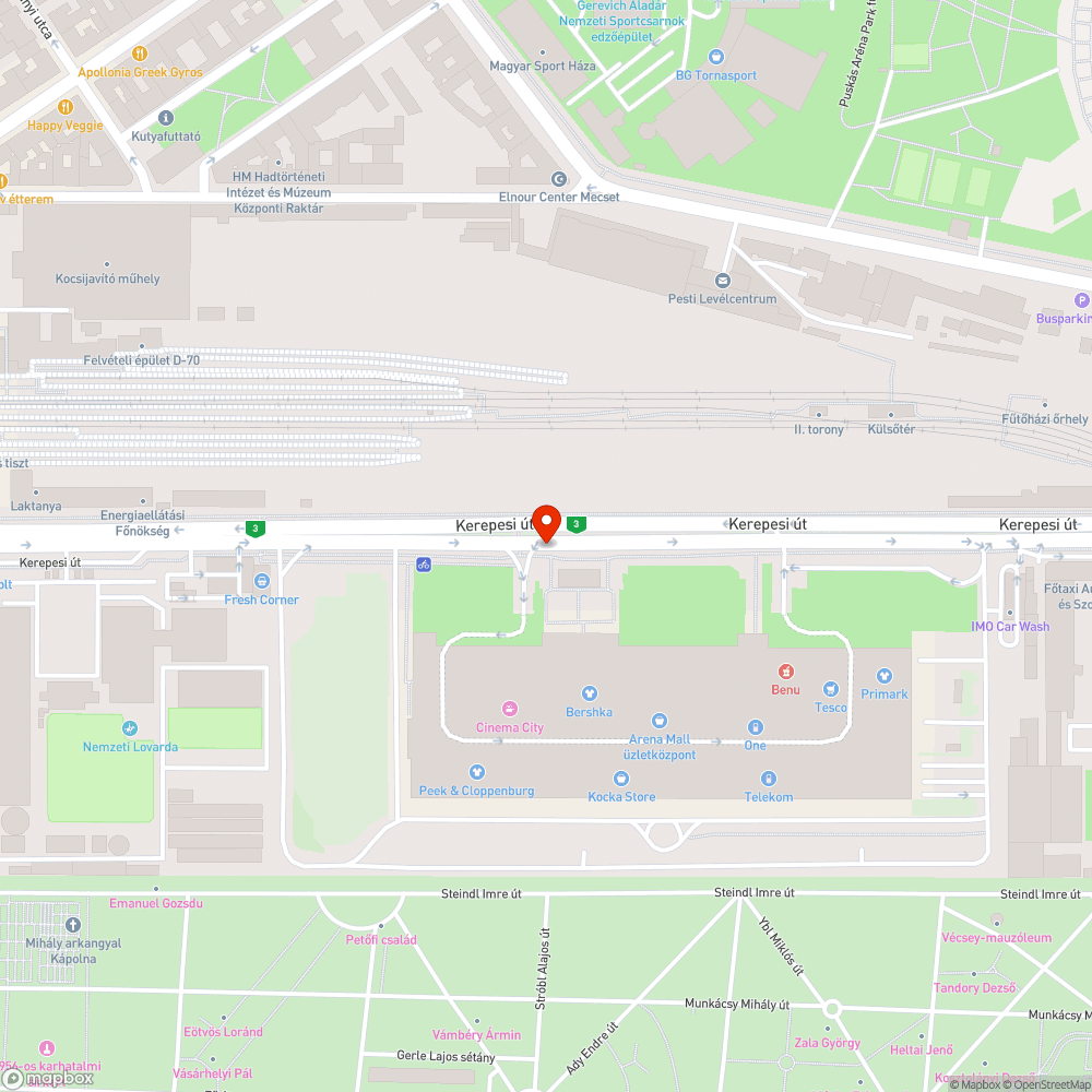 Kidöntött poller bejelentés helye