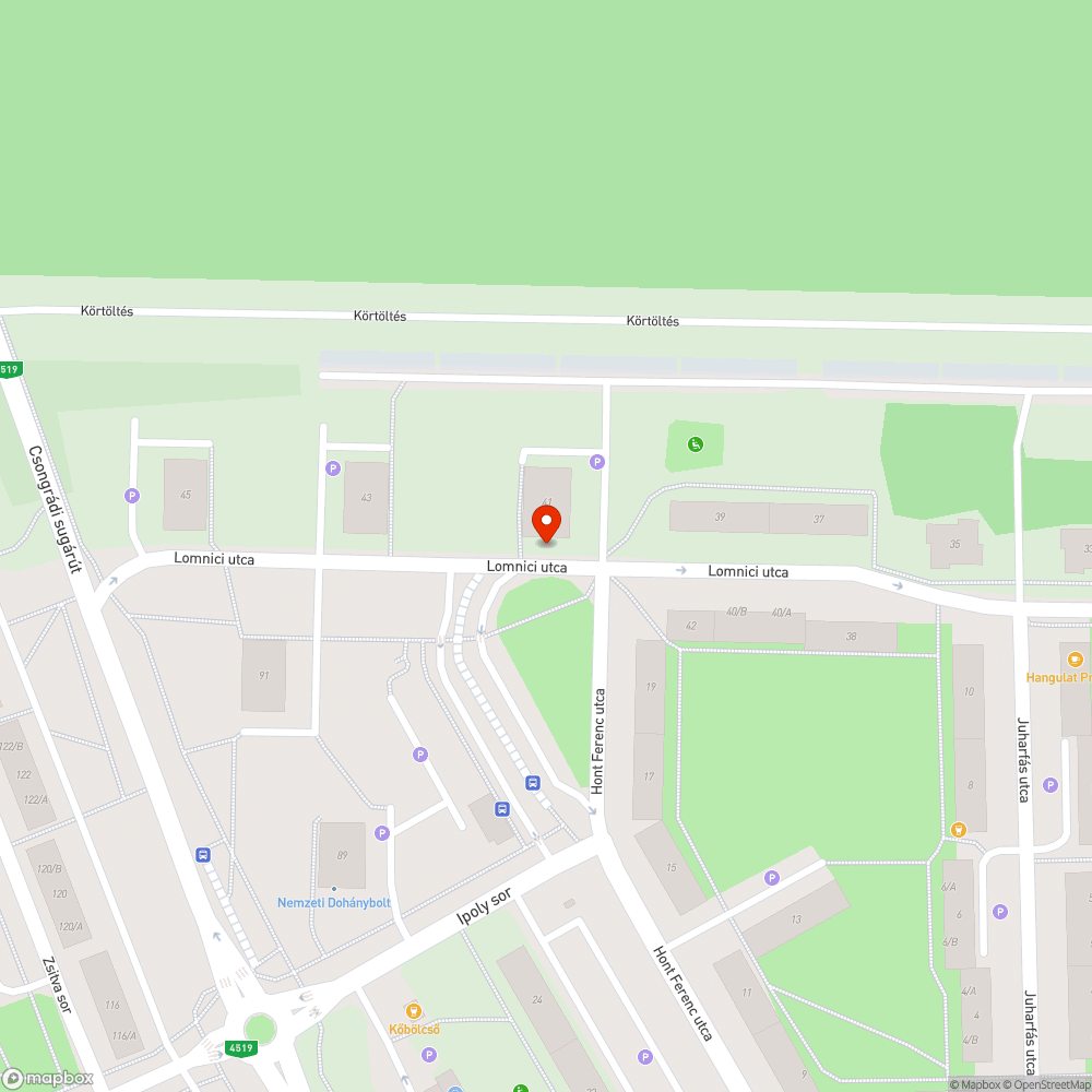 Kátyús út bejelentés helye