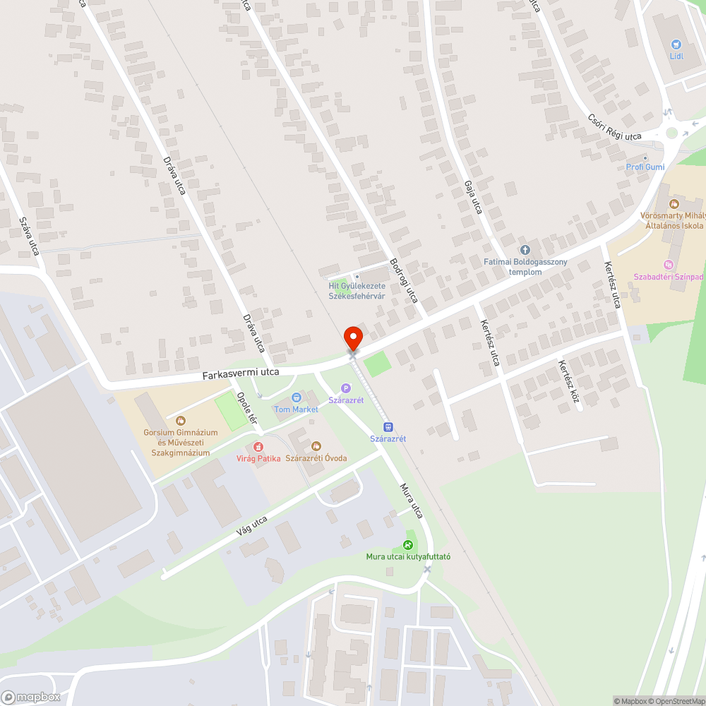 Hibás vasúti átkelő bejelentés helye