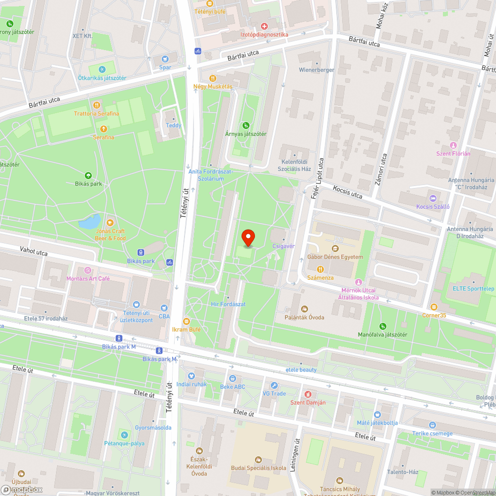 Fűpótlás bejelentés helye