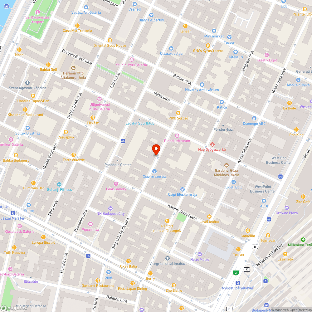 Besüllyedt járda a Hegedűs Gyula utcában bejelentés helye