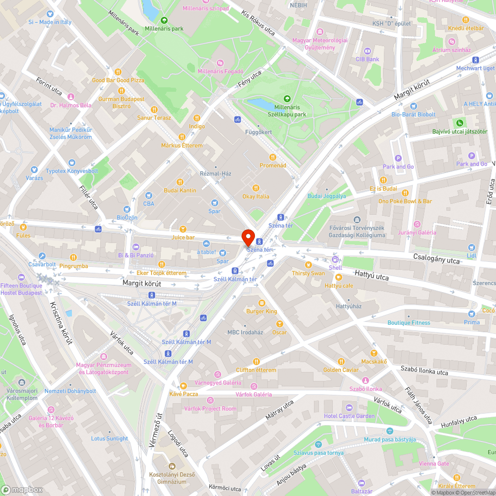 Felbontott járda bejelentés helye