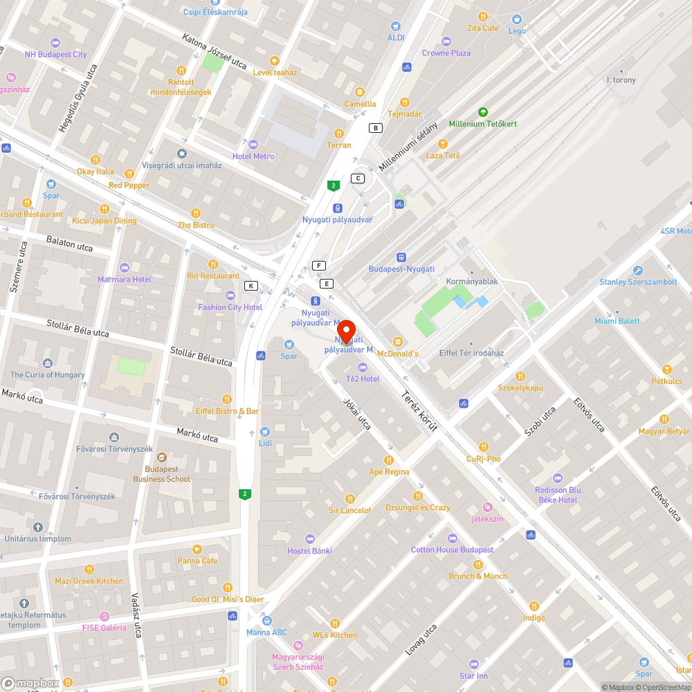 Hiányzó járda bejelentés helye