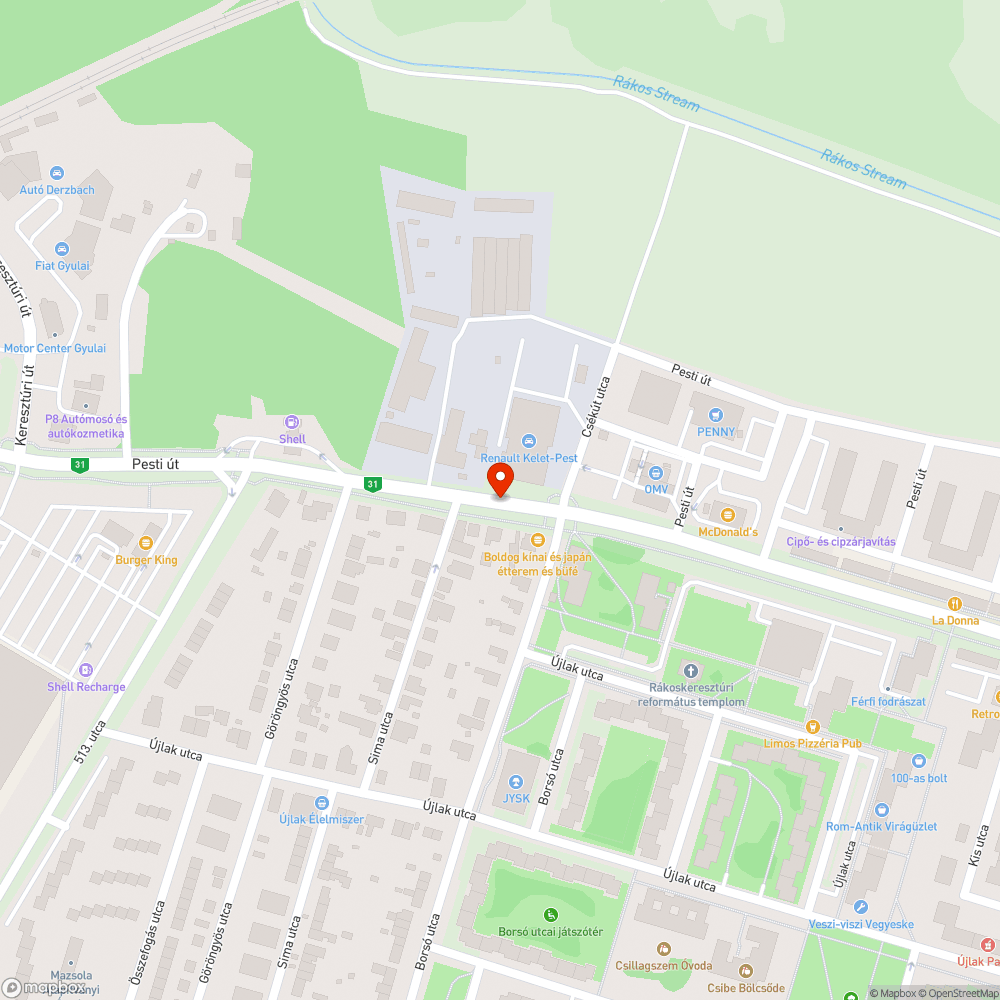 Nem borsónyi lyuk bejelentés helye