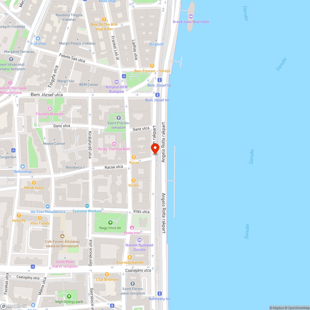 Ideiglenes megálló bejelentés helye