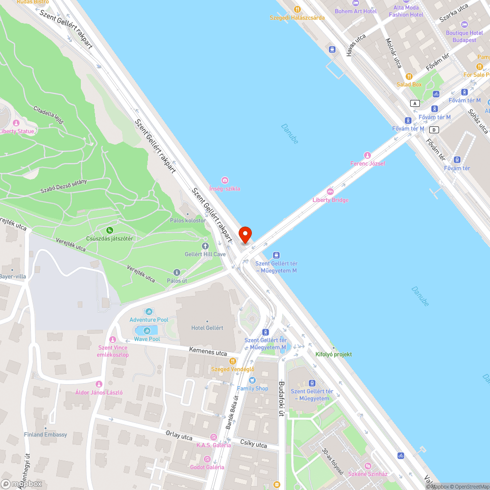 Gyalogátkelő közepére tett szemetes bejelentés helye