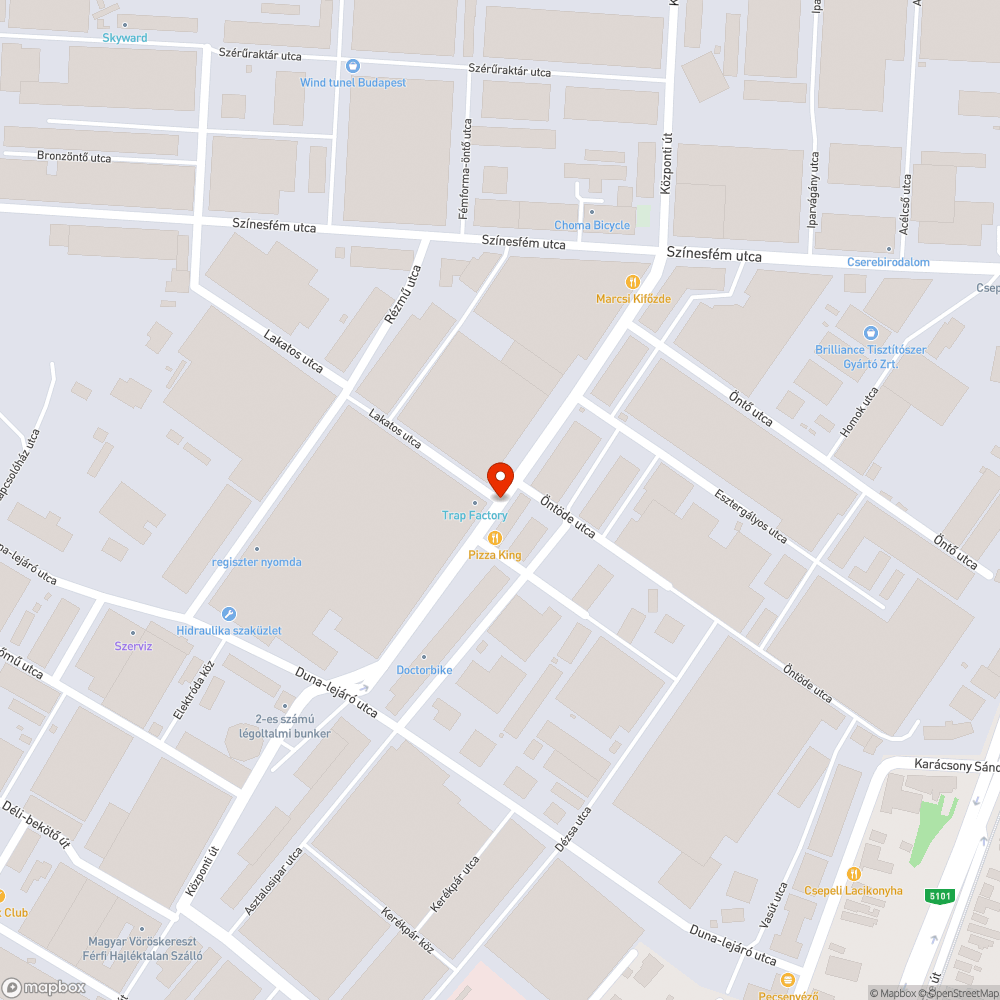 Kátyús út bejelentés helye