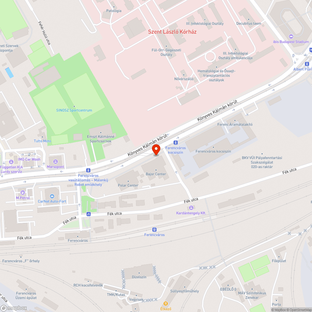 Könyves Kálmán krt. 3-5. behajtásgátló bejelentés helye