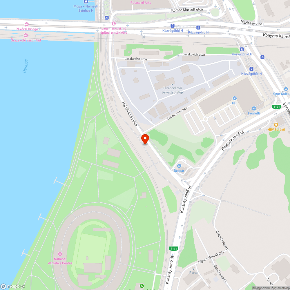 Illegális szemétlerakás a Hajóállomás utca mentén bejelentés helye