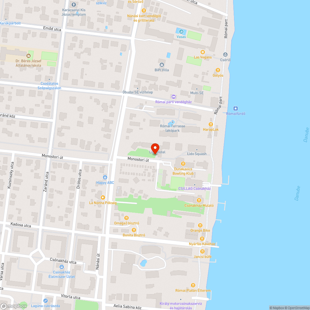 Római part szemét bejelentés helye