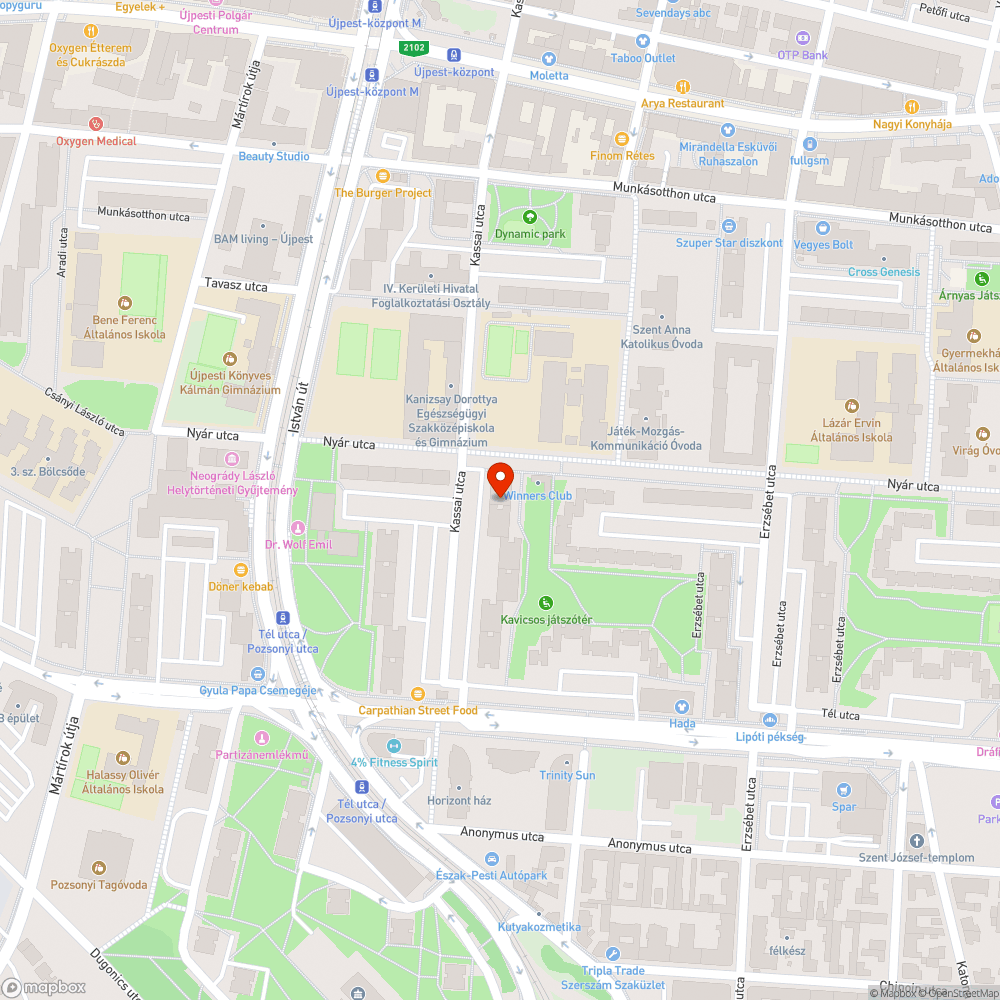 Elhagyott autó bejelentés helye