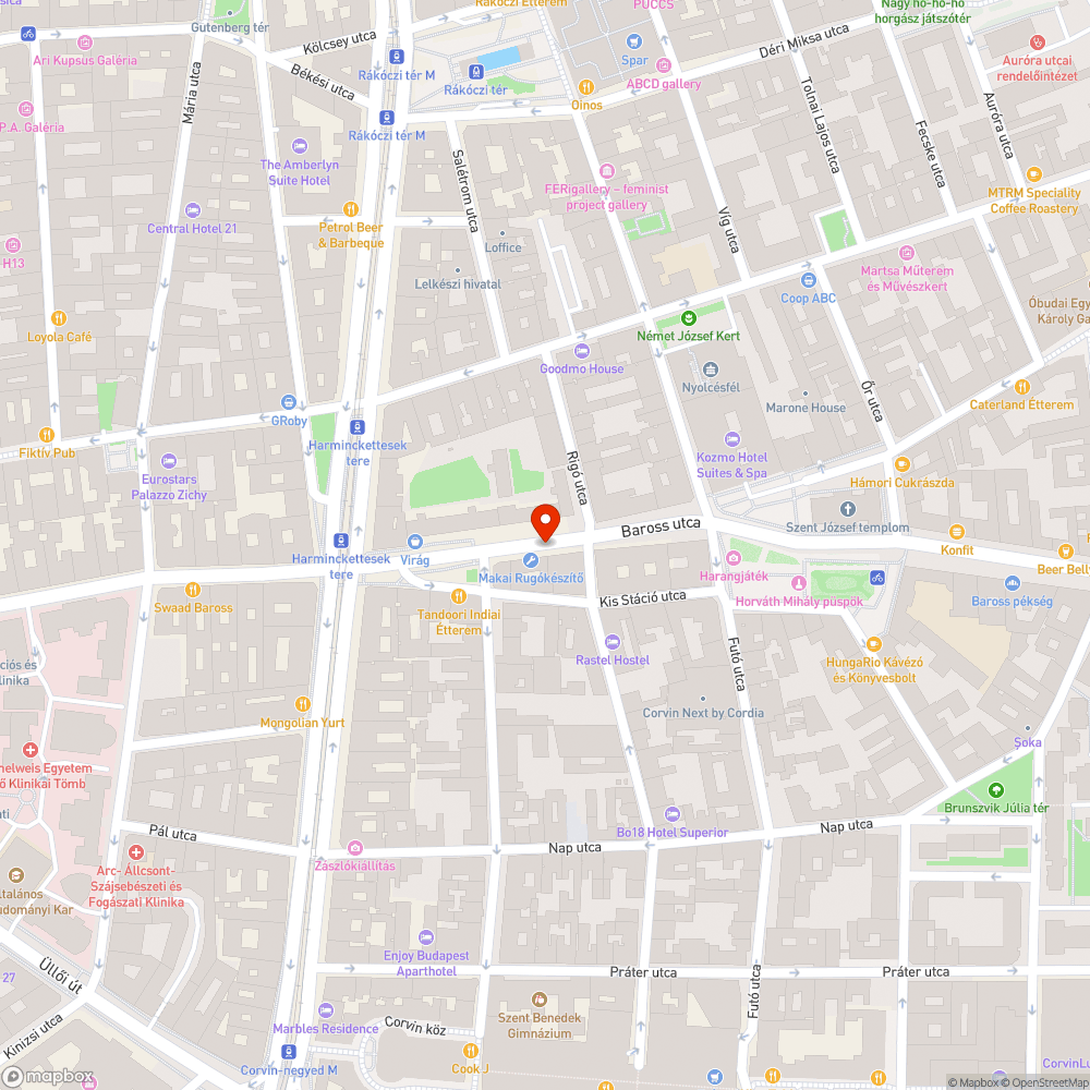 Törött beton virágláda bejelentés helye