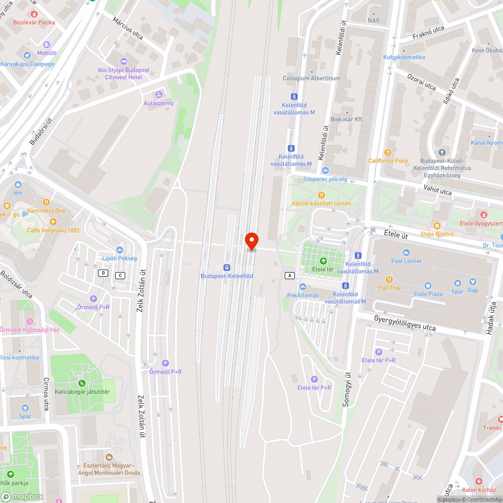 Szemetes állomás bejelentés helye